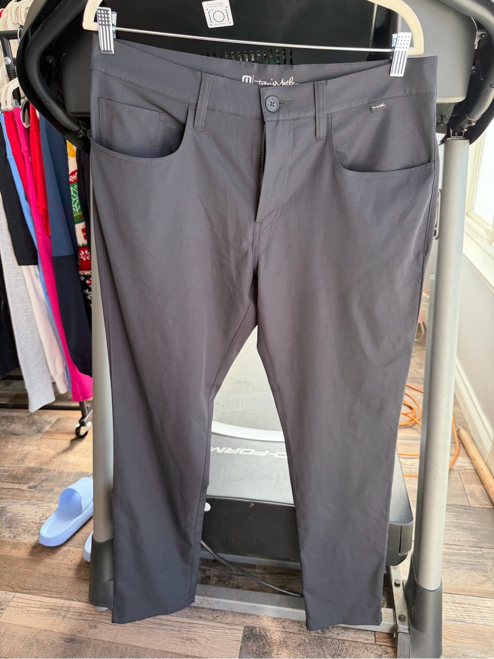 Travis Mathew Men's Gray Performance Chinos